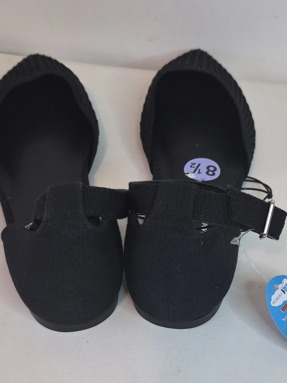 Seychelles Women's Black Pointed Toe Ankle Strap Flats Size 8.5M NWOB